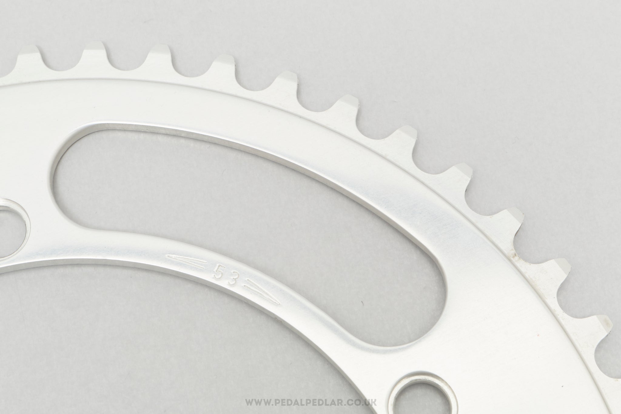 Campagnolo Nuovo Record (753/A) 'Patent' NOS Vintage 53T 144 BCD Outer Chainring - Pedal Pedlar - Buy New Old Stock Bike Parts