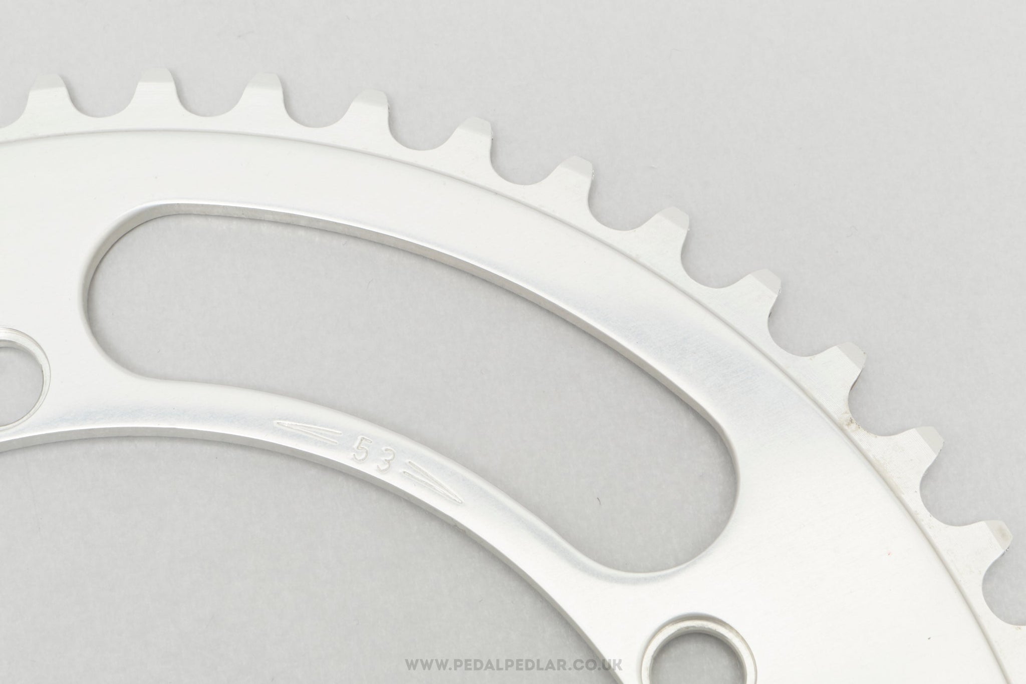 Campagnolo Nuovo Record (753/A) 'Patent' NOS Vintage 53T 144 BCD Outer Chainring - Pedal Pedlar - Buy New Old Stock Bike Parts