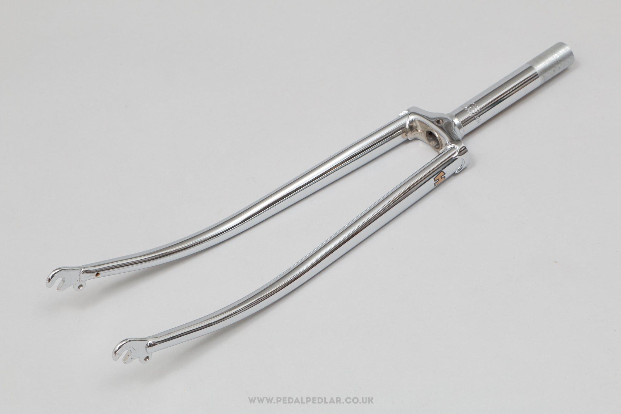 Tange Hirame Branded Chrome Plated NOS Vintage 27" 1" Threaded Steel Forks - Pedal Pedlar - Buy New Old Stock Bike Parts