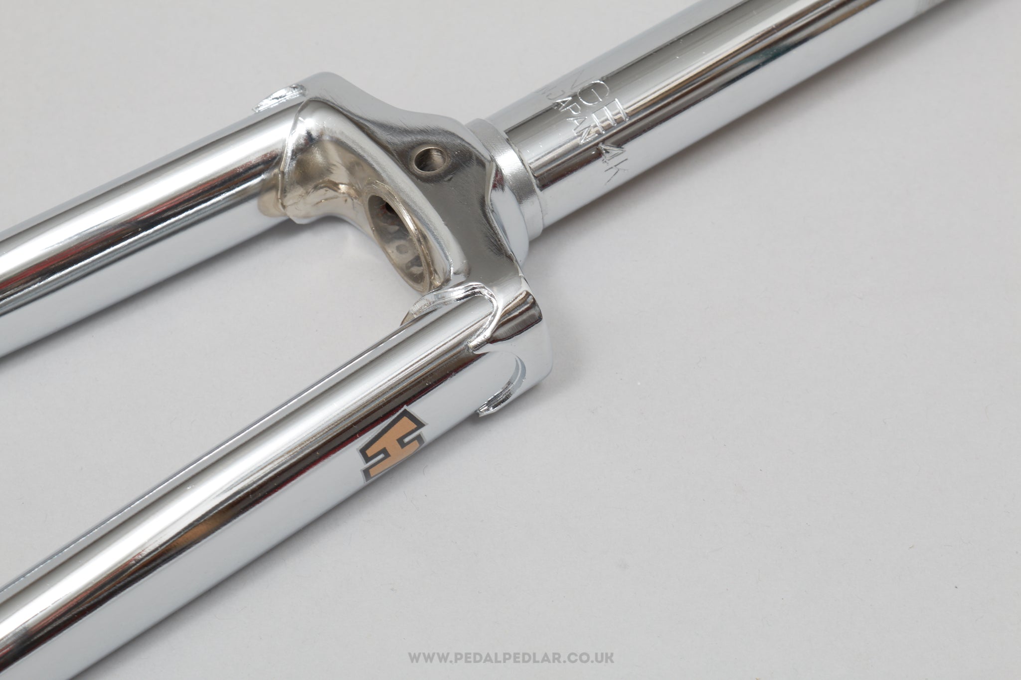 Tange Hirame Branded Chrome Plated NOS Vintage 27" 1" Threaded Steel Forks - Pedal Pedlar - Buy New Old Stock Bike Parts