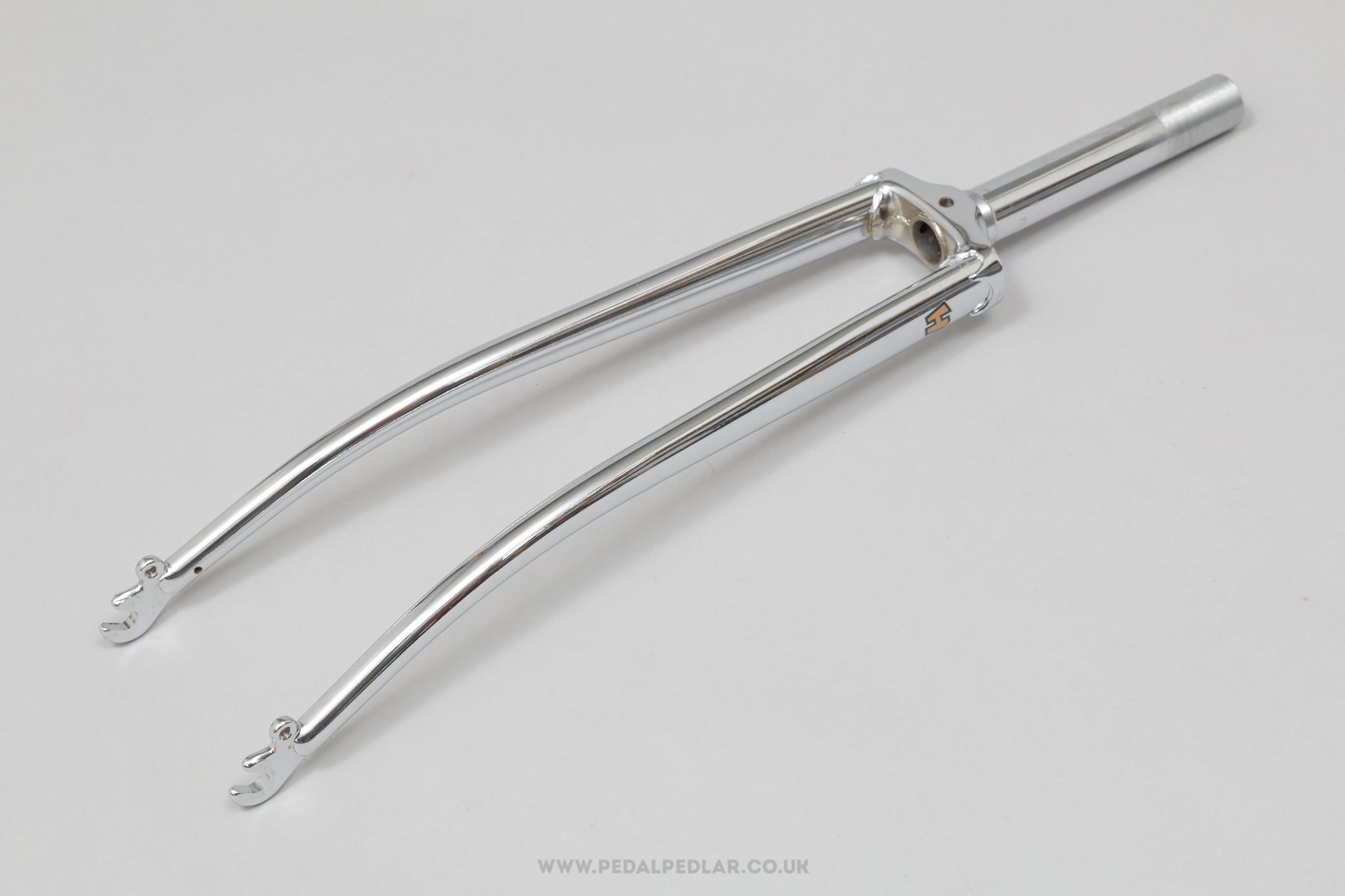 Tange Hirame Branded Chrome Plated NOS Vintage 27" 1" Threaded Steel Forks - Pedal Pedlar - Buy New Old Stock Bike Parts