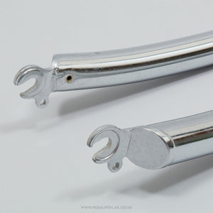 Classic Chrome MTB NOS 26" 1 1/8" Threaded Bike Forks - Pedal Pedlar - Buy New Old Stock Bike Parts
