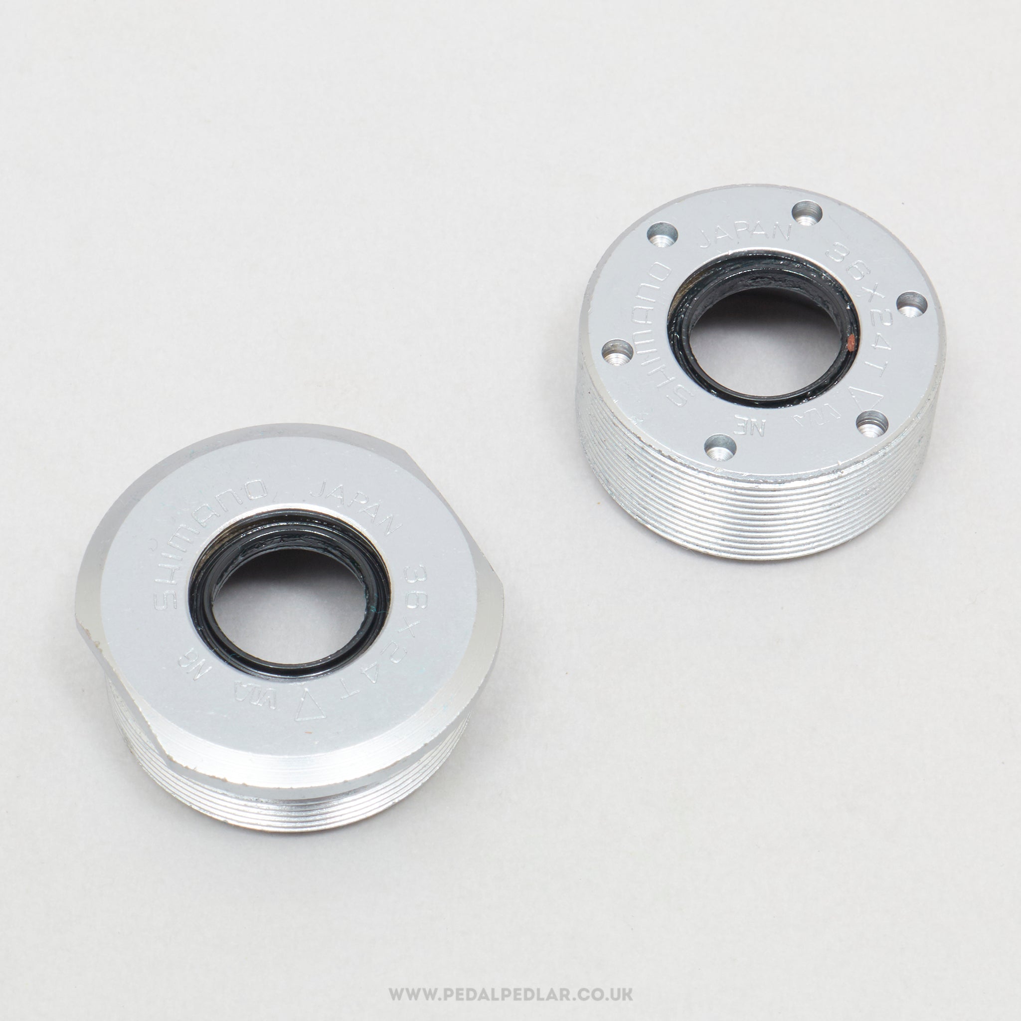 Shimano Deore XT (179 9803 / 9813) BB-M730 NOS Vintage Italian Bottom Bracket Cups - Pedal Pedlar - Buy New Old Stock Bike Parts