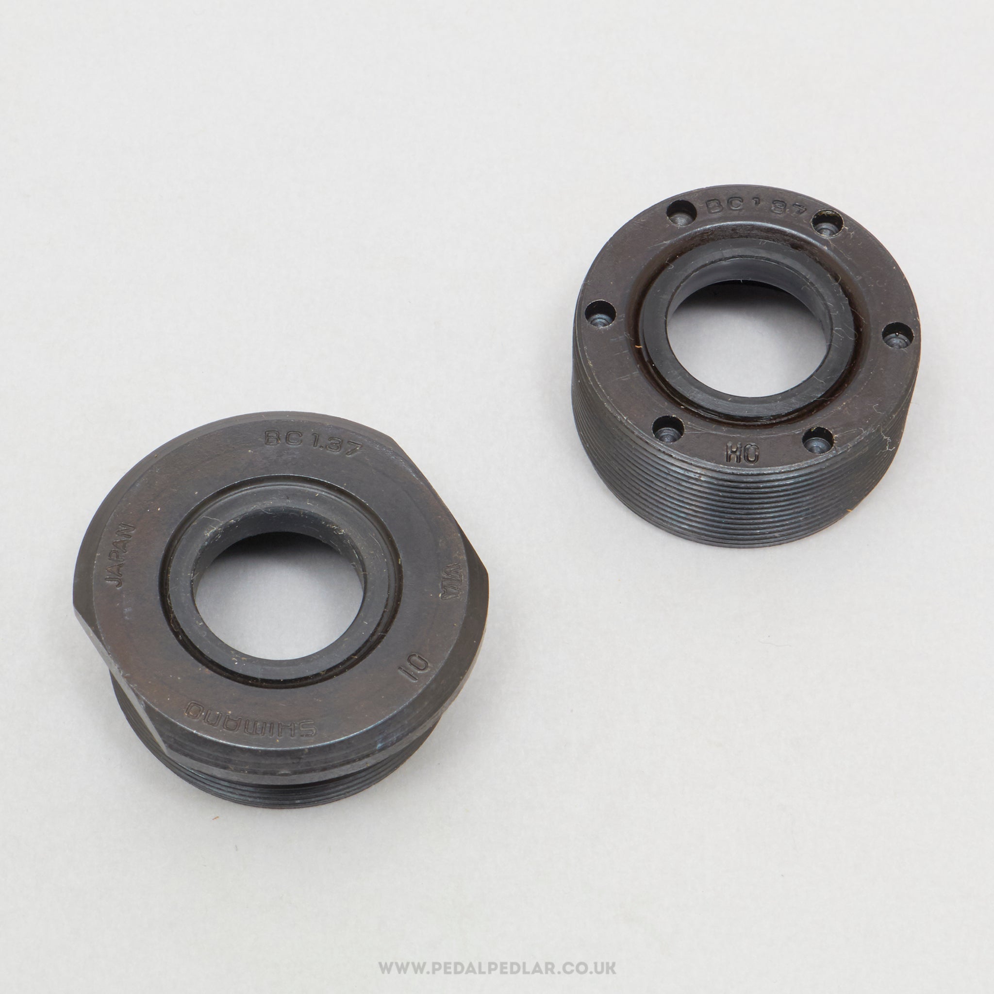 Shimano Deore LX / Exage Mountain BB-M450 NOS Vintage English Bottom Bracket Cups - Pedal Pedlar - Buy New Old Stock Bike Parts