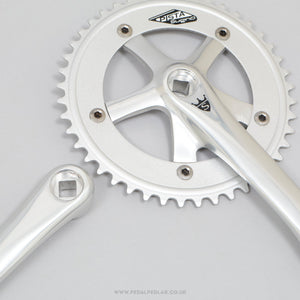 Sugino Pista (RD2) Silver NOS Classic 170 mm Track Chainset - Pedal Pedlar - Buy New Old Stock Bike Parts