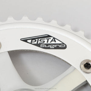 Sugino Pista (RD2) Silver NOS Classic 170 mm Track Chainset - Pedal Pedlar - Buy New Old Stock Bike Parts