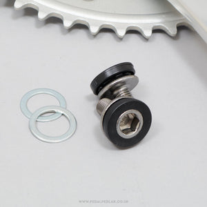 Sugino Pista (RD2) Silver NOS Classic 170 mm Track Chainset - Pedal Pedlar - Buy New Old Stock Bike Parts