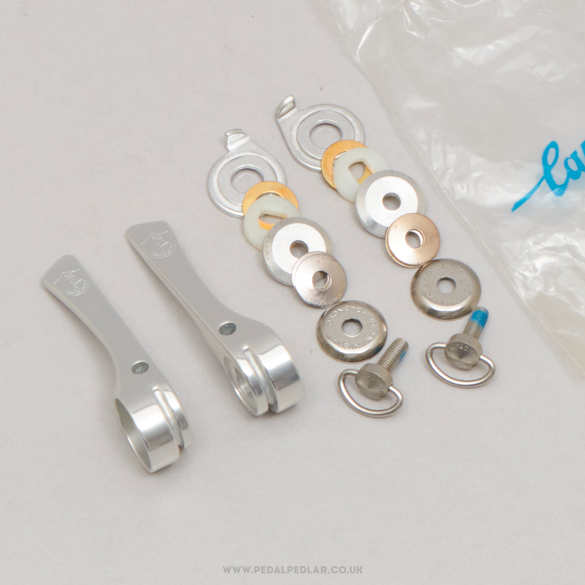 Campagnolo C-Record (0118071 / 0118072) 1st Gen NOS/NIB Vintage Braze-On Downtube Shifters - Pedal Pedlar - Buy New Old Stock Bike Parts