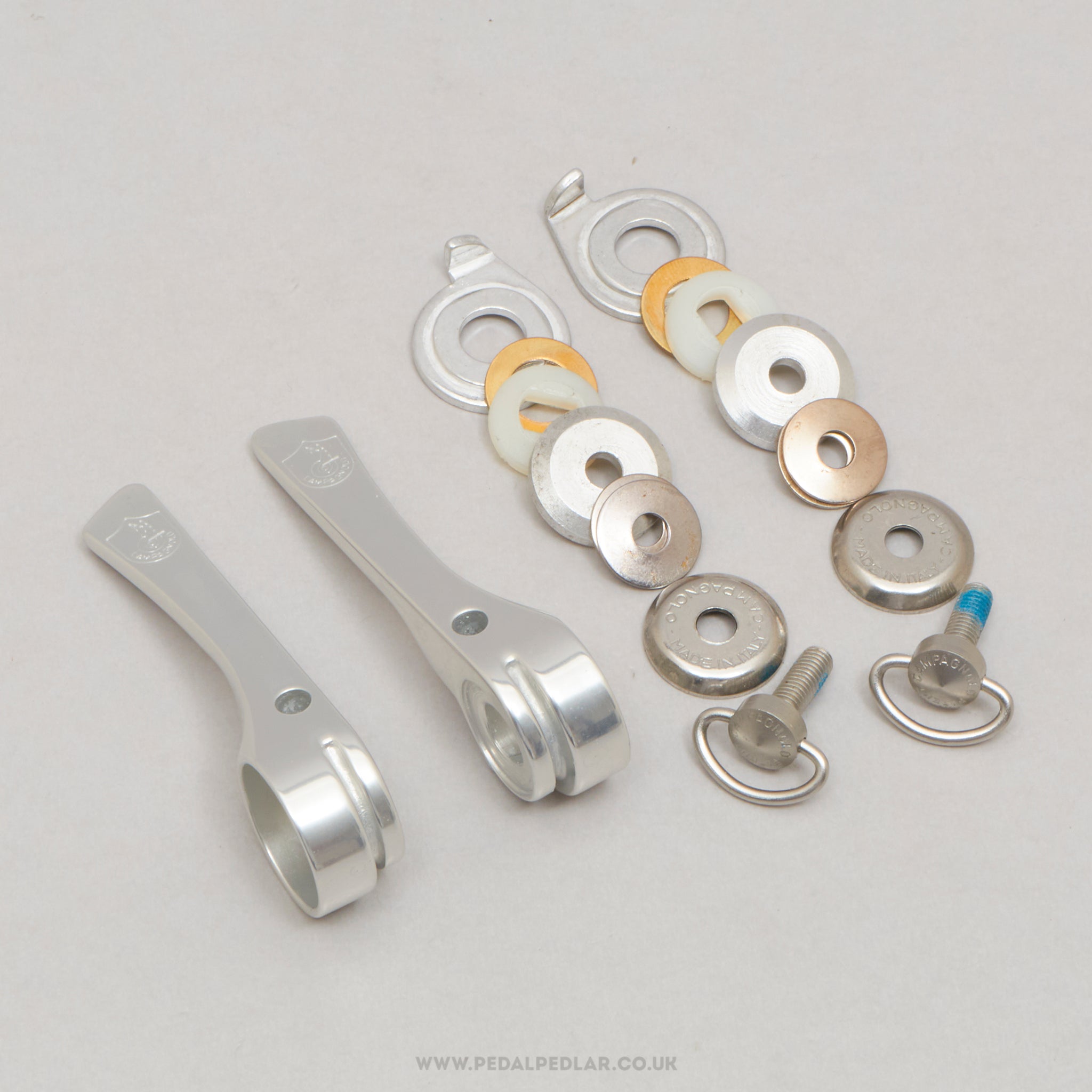 Campagnolo C-Record (0118071 / 0118072) 1st Gen NOS/NIB Vintage Braze-On Downtube Shifters - Pedal Pedlar - Buy New Old Stock Bike Parts