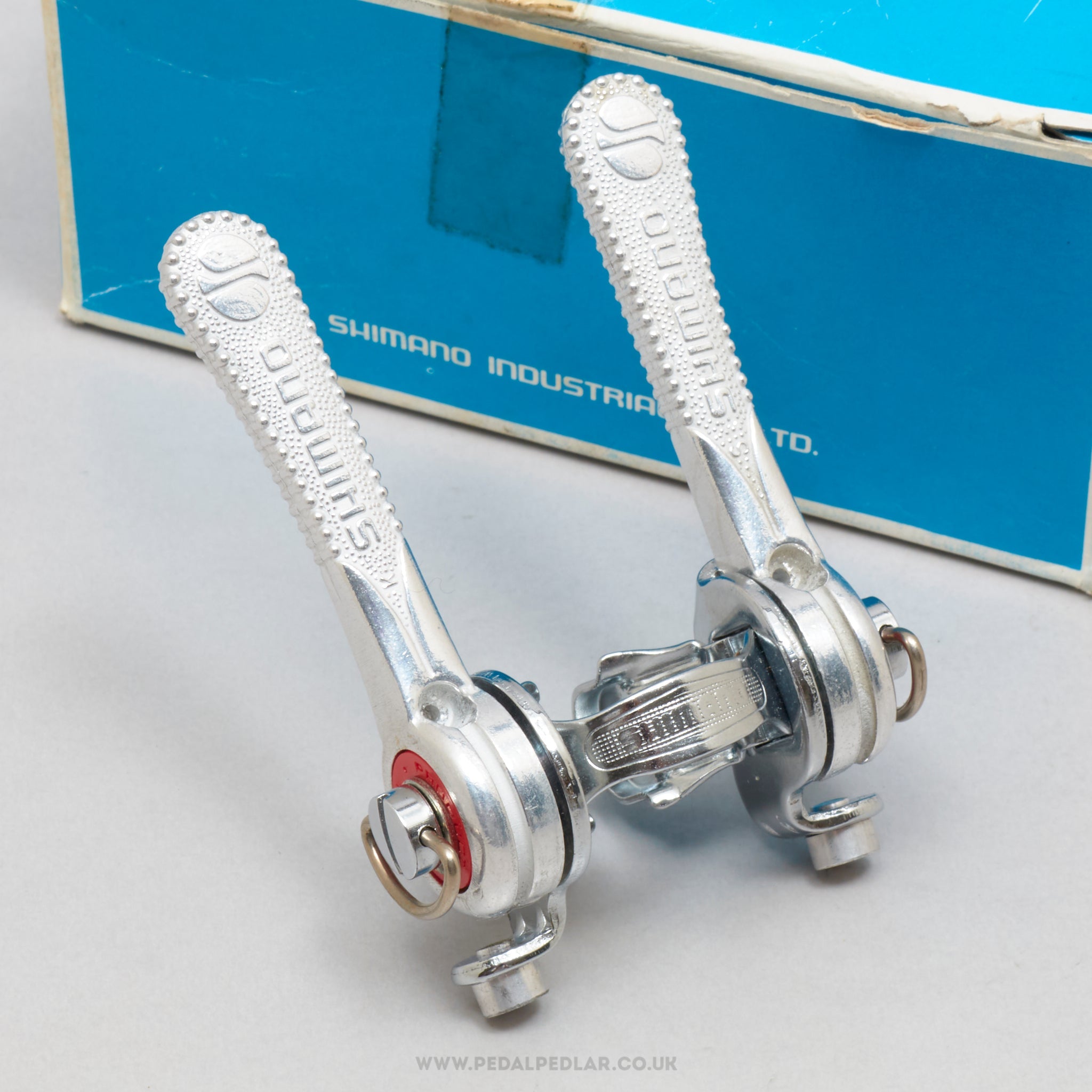 Shimano 600 / Titlist / Tourney (LB-100) Almi Lever NOS/NIB Vintage Clamp-On Downtube Shifters - Pedal Pedlar - Buy New Old Stock Bike Parts