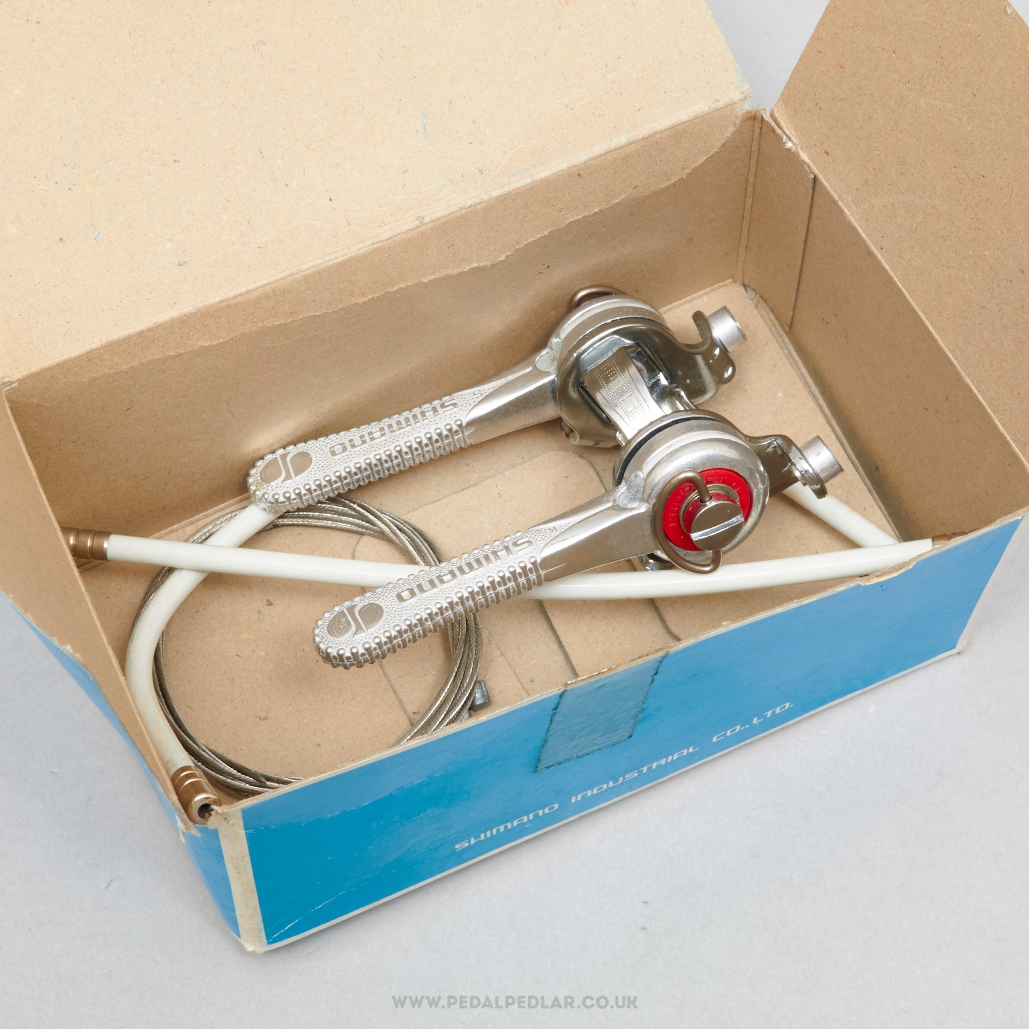 Shimano 600 / Titlist / Tourney (LB-100) Almi Lever NOS/NIB Vintage Clamp-On Downtube Shifters - Pedal Pedlar - Buy New Old Stock Bike Parts