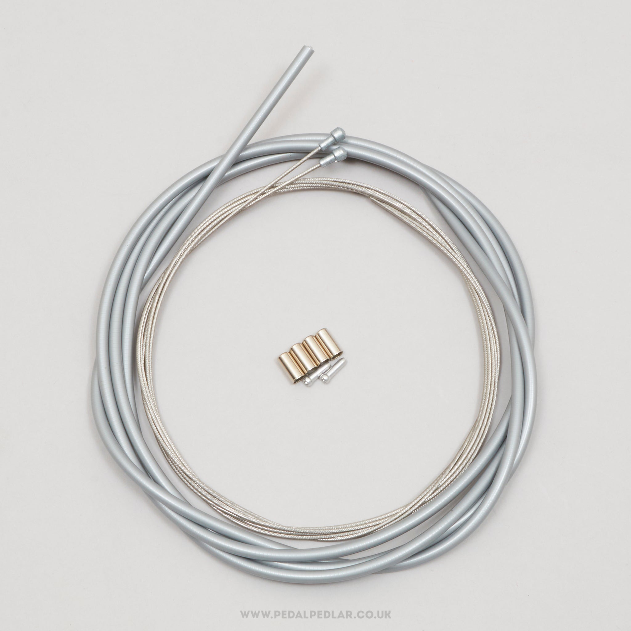 Vintage Campagnolo Nuovo/Super Record Style NOS Grey Road Brake Cable Set - Pedal Pedlar - Buy New Old Stock Bike Parts