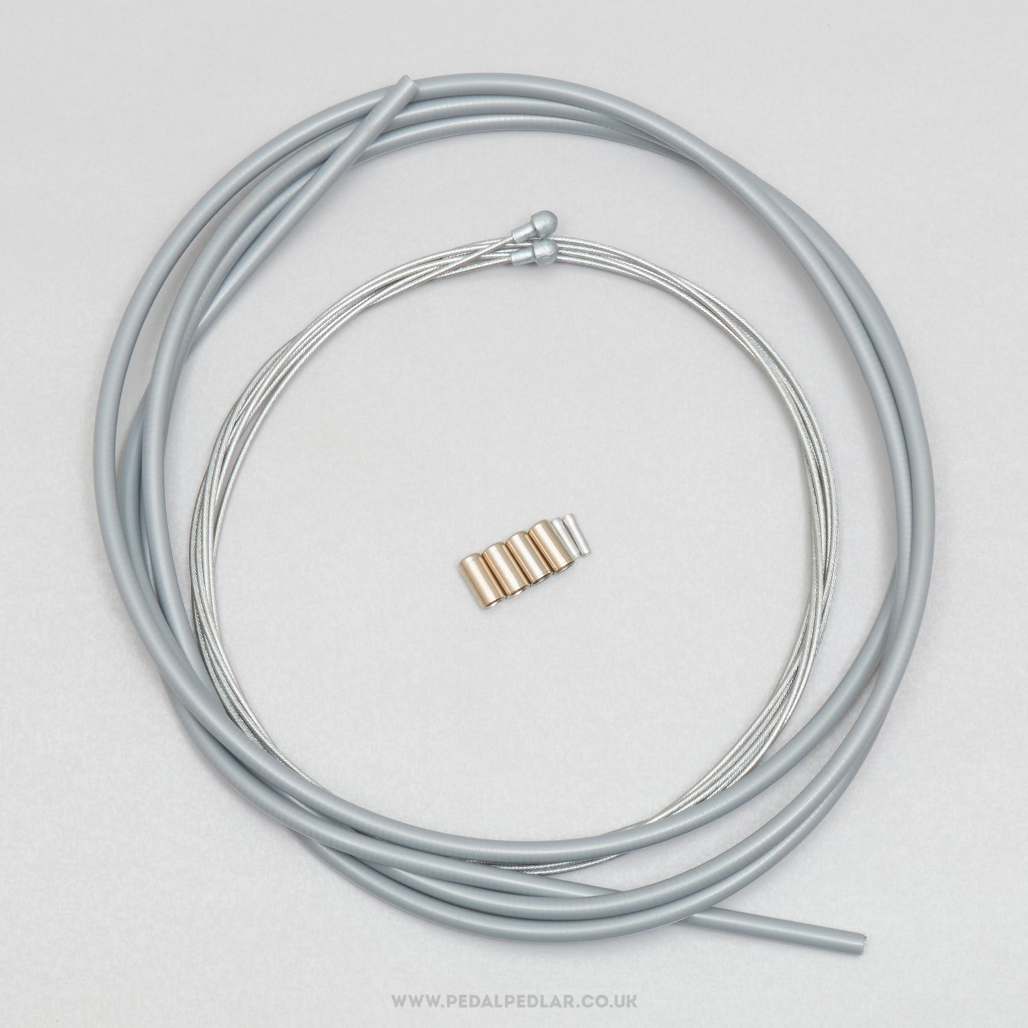 Vintage Campagnolo Nuovo/Super Record Style NOS Grey Road Brake Cable Set - Pedal Pedlar - Buy New Old Stock Bike Parts