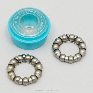 Campagnolo Athena / Olympus / Nuovo Record NOS Vintage 1/4" Steel Caged Bottom Bracket Bearings - Pedal Pedlar - Buy New Old Stock Bike Parts