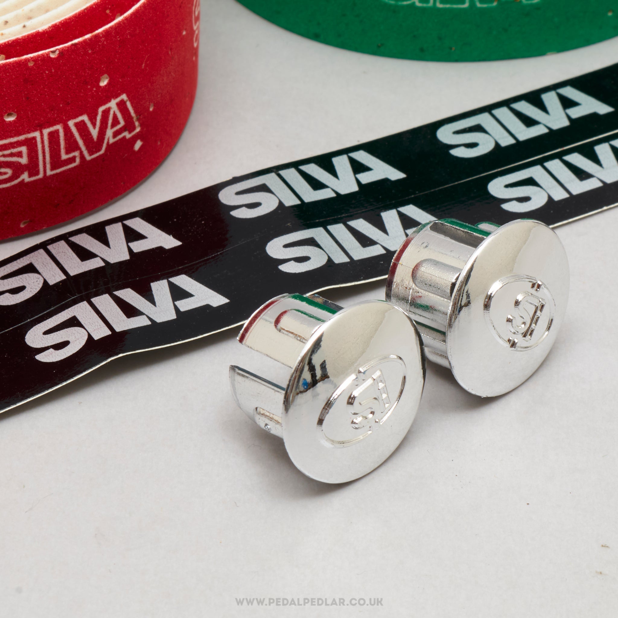 Silva Flag Italian 'Il Tricolore' NOS/NIB Classic Green, White & Red Cork Handlebar Tape - Pedal Pedlar - Buy New Old Stock Bike Parts