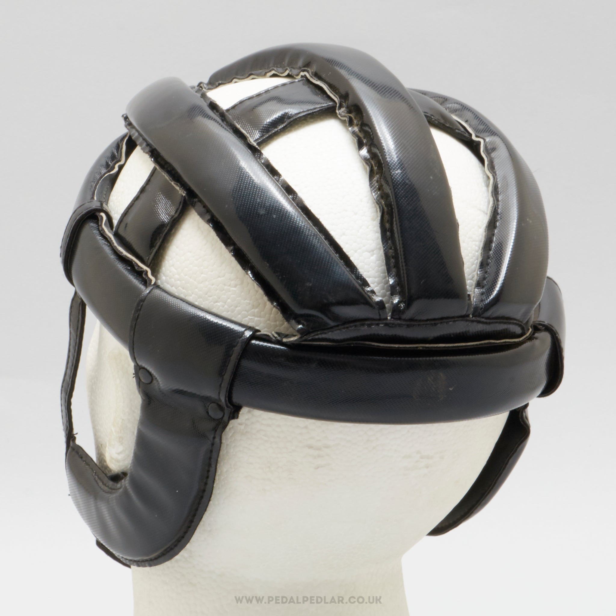 Unbranded NOS Vintage Size 58 Black Vinyl Hairnet Helmet - Pedal Pedlar - Buy New Old Stock Cycle Accessories
