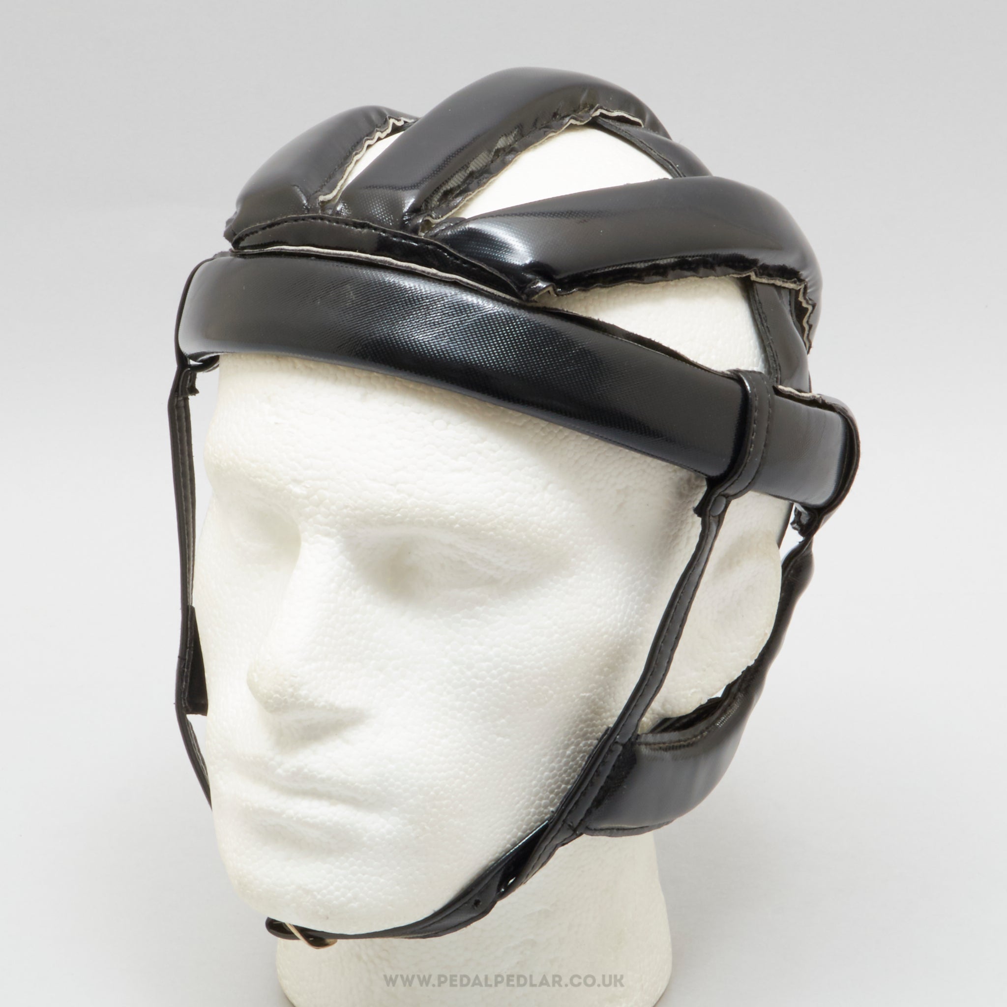Unbranded NOS Vintage Size 58 Black Vinyl Hairnet Helmet - Pedal Pedlar - Buy New Old Stock Cycle Accessories