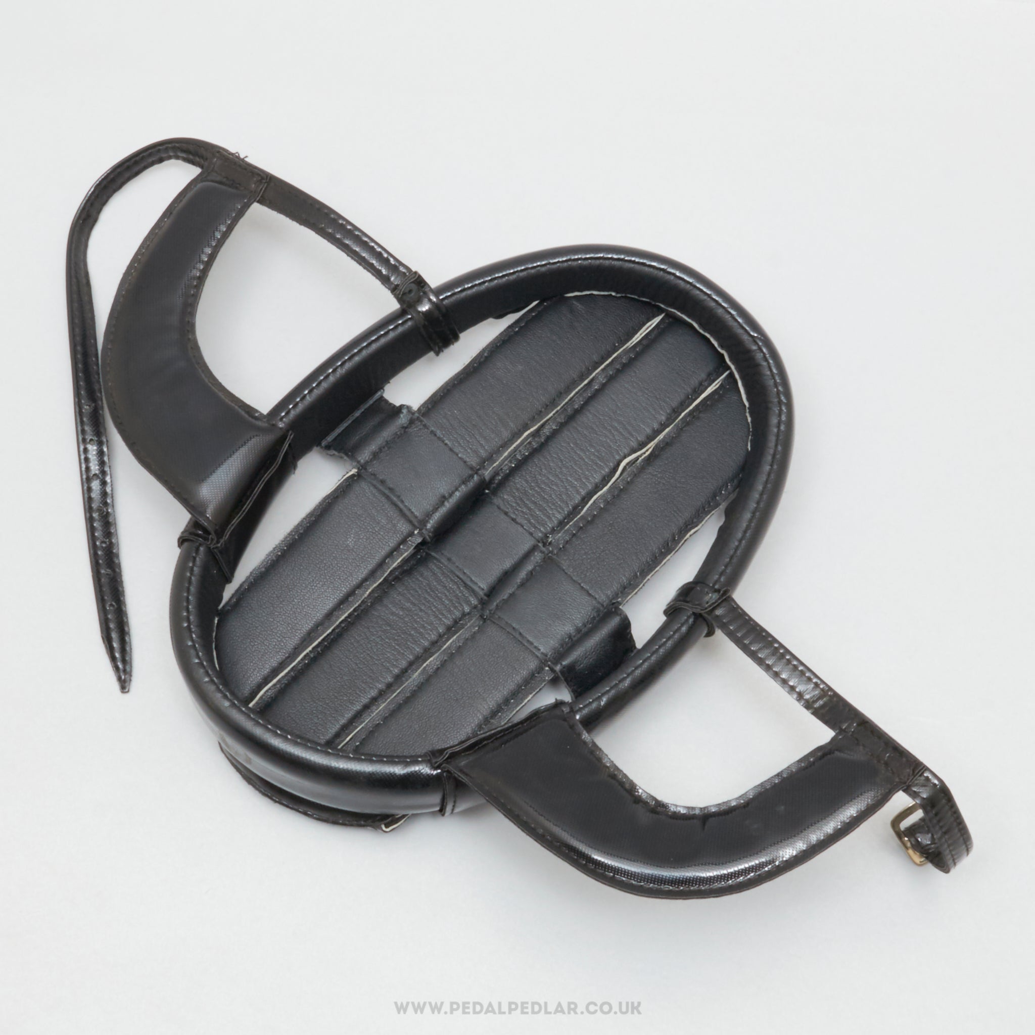 Unbranded NOS Vintage Size 58 Black Vinyl Hairnet Helmet - Pedal Pedlar - Buy New Old Stock Cycle Accessories