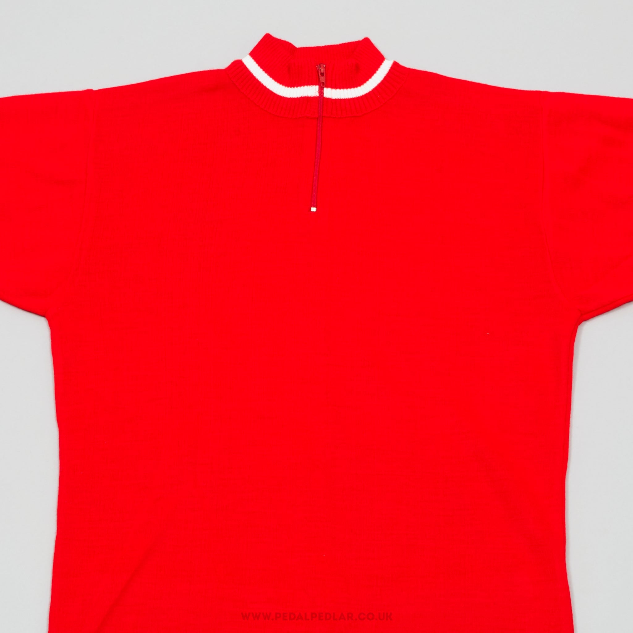 Caratti Red & White Small NOS Vintage Cycling Jersey - Pedal Pedlar - Buy New Old Stock Clothing