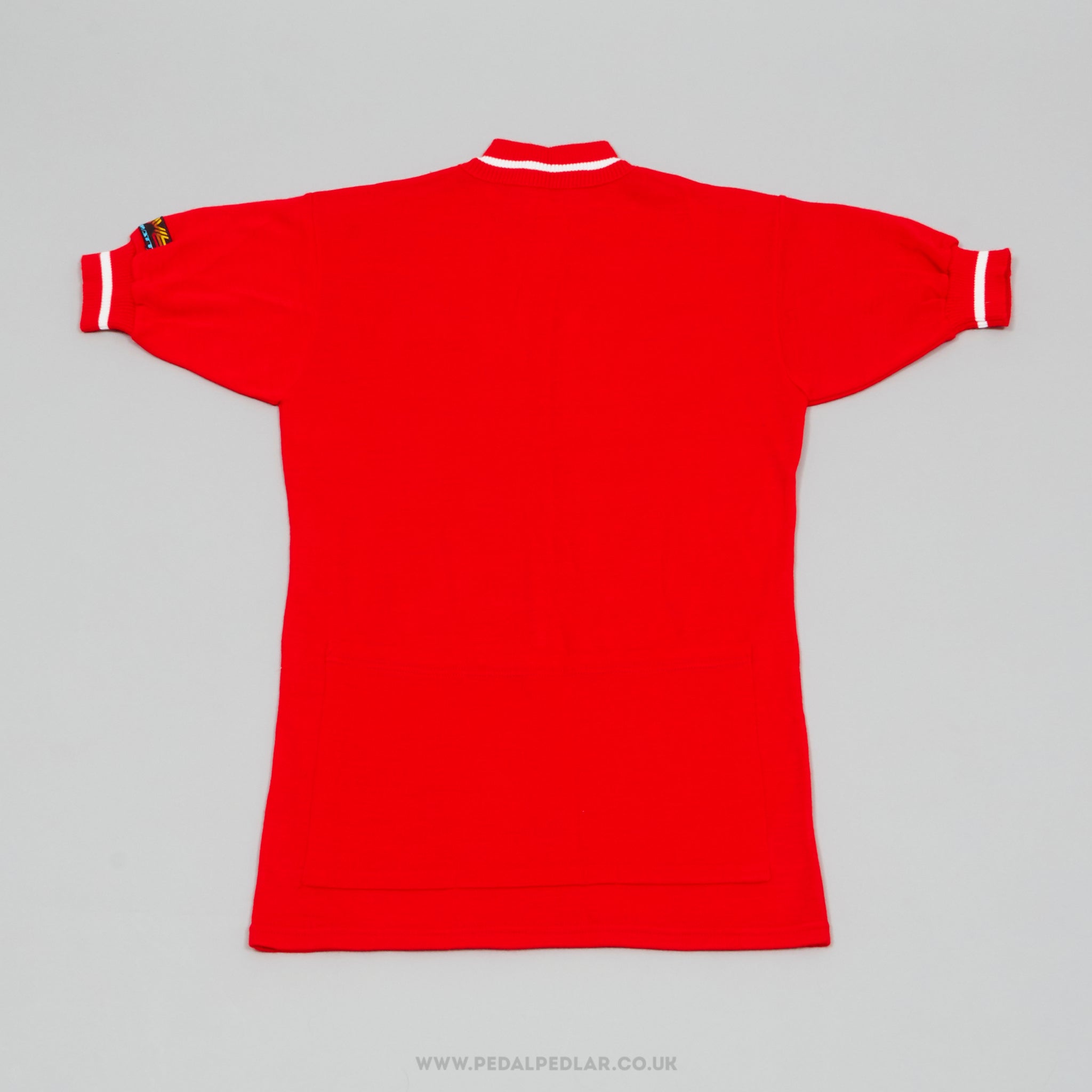 Caratti Red & White Small NOS Vintage Cycling Jersey - Pedal Pedlar - Buy New Old Stock Clothing
