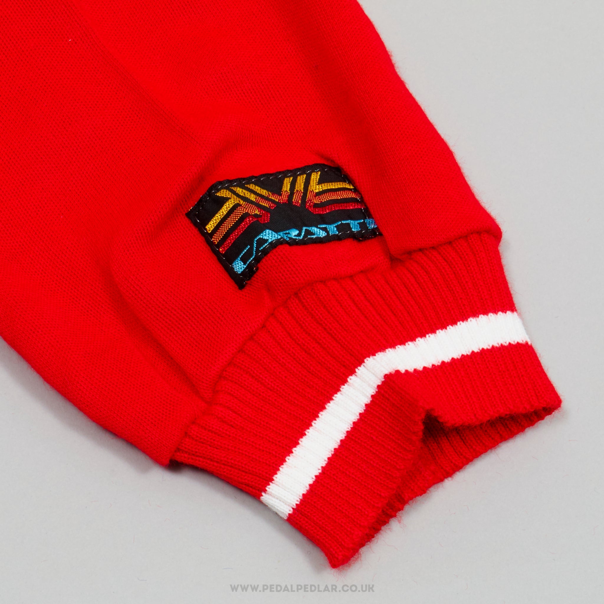 Caratti Red & White Small NOS Vintage Cycling Jersey - Pedal Pedlar - Buy New Old Stock Clothing