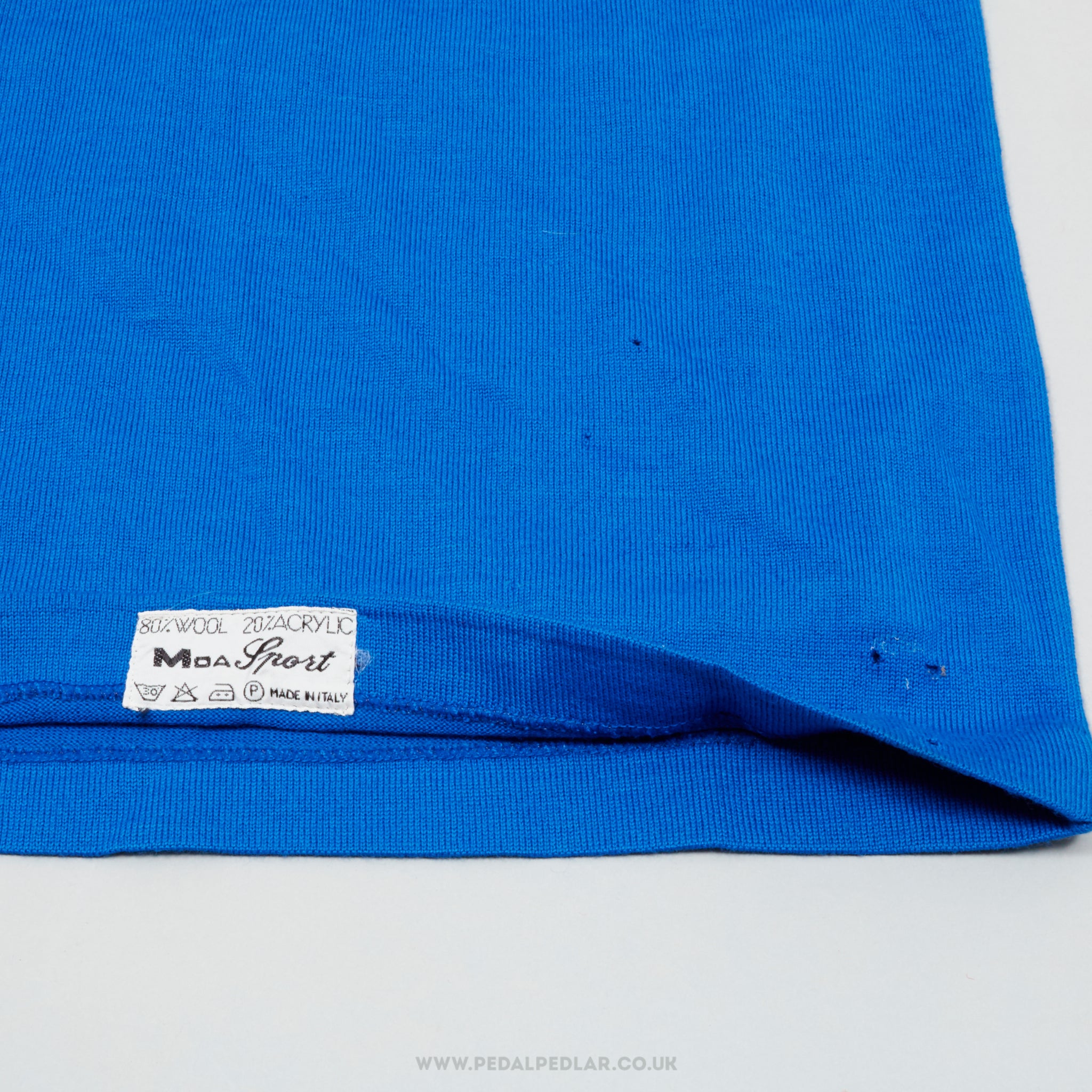 MOA Sport Blue w) World Champion Stripes Small NOS Vintage Woollen Cycling Jersey - Pedal Pedlar - Buy New Old Stock Clothing