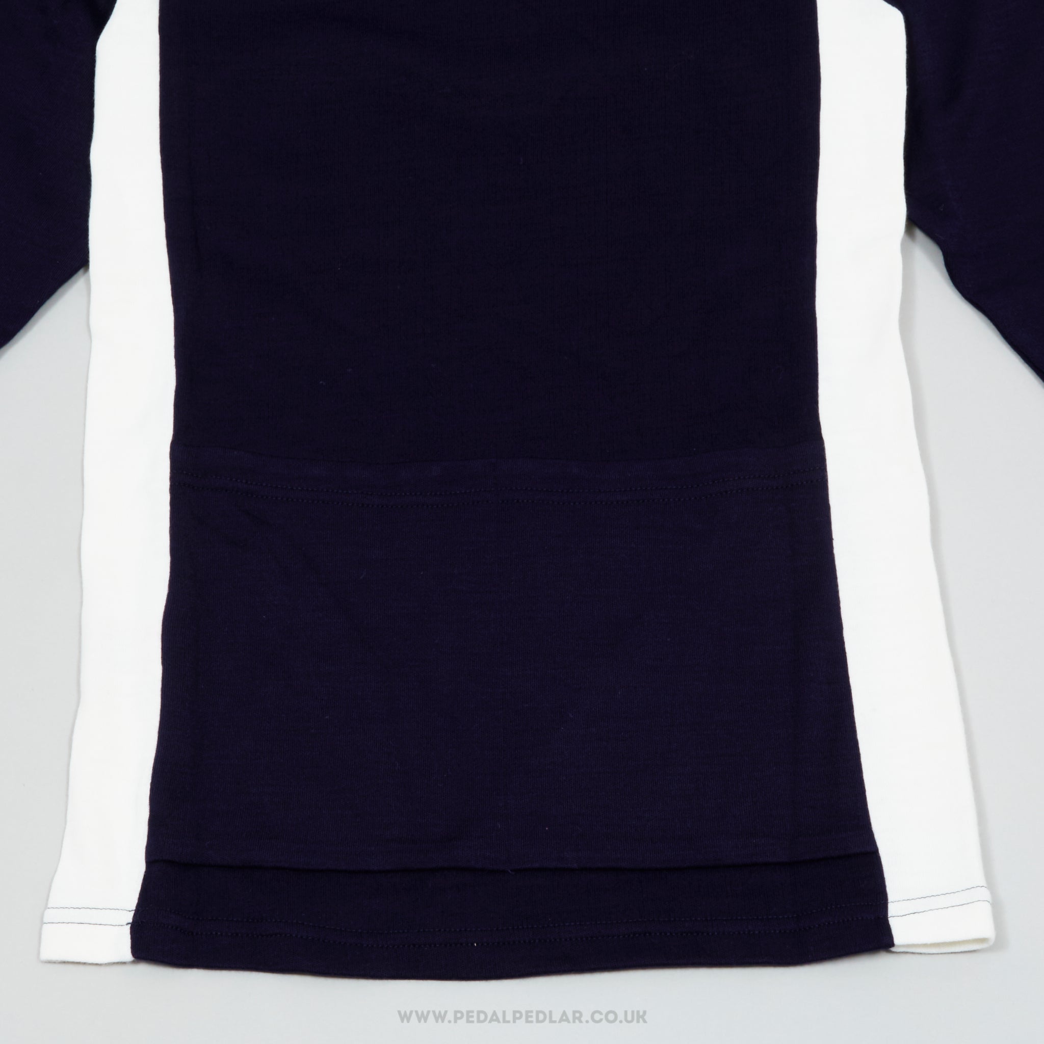 Caratti Dark Blue & White w) World Champion Stripes XS NOS Vintage Long Sleeved Cycling Jersey - Pedal Pedlar - Buy New Old Stock Clothing