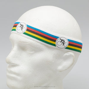 Ciclolinea 'World Champion Stripes' NOS/NIB Vintage Cycling Headband - Pedal Pedlar - Buy New Old Stock Clothing