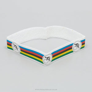 Ciclolinea 'World Champion Stripes' NOS/NIB Vintage Cycling Headband - Pedal Pedlar - Buy New Old Stock Clothing