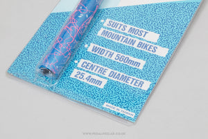 Freeway ATB Blue / Pink Splatter NOS/NIB Steel Vintage 560 mm Flat/Straight Handlebars - Pedal Pedlar - Buy New Old Stock Bike Parts