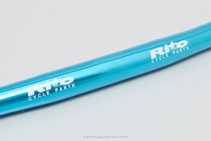 Rito Blue Anodised NOS Classic 560 mm Flat/Straight Handlebars - Pedal Pedlar - Buy New Old Stock Bike Parts