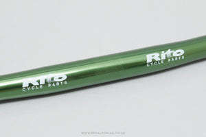 Rito Green Anodised NOS Classic 560 mm Flat/Straight Handlebars - Pedal Pedlar - Buy New Old Stock Bike Parts