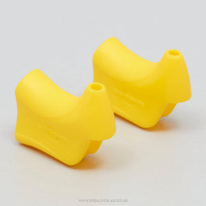 Dia-Compe 144.7 NOS/NIB Vintage Yellow Non-Aero Brake Lever Hoods - Pedal Pedlar - Buy New Old Stock Bike Parts