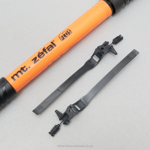 Zefal MT. Plus (79) MTB NOS/NIB Classic Neon Orange 39 - 45 cm Frame Fit Bike Pump - Pedal Pedlar - Buy New Old Stock Cycle Accessories