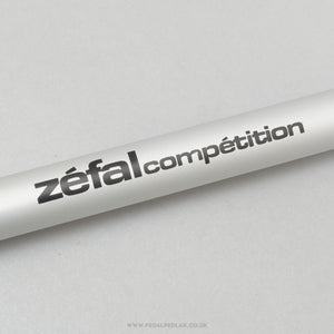 Zefal Competition (946) NOS/NIB Vintage Silver 46 - 49 cm Frame Clip Fit Bike Pump - Pedal Pedlar - Buy New Old Stock Cycle Accessories
