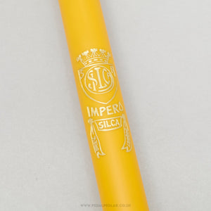 Silca Impero NOS Vintage Yellow 47 - 52 cm Frame Fit Bike Pump - Pedal Pedlar - Buy New Old Stock Cycle Accessories