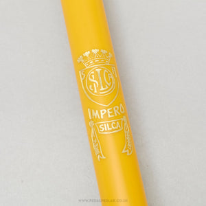 Silca Impero NOS Vintage Yellow 43.5 - 49 cm Frame Fit Bike Pump - Pedal Pedlar - Buy New Old Stock Cycle Accessories