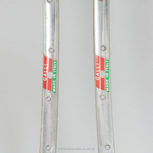 Galli Zurigo Silver NOS Vintage 32h 28"/700c Tubular Rims - Pedal Pedlar - Buy New Old Stock Bike Parts