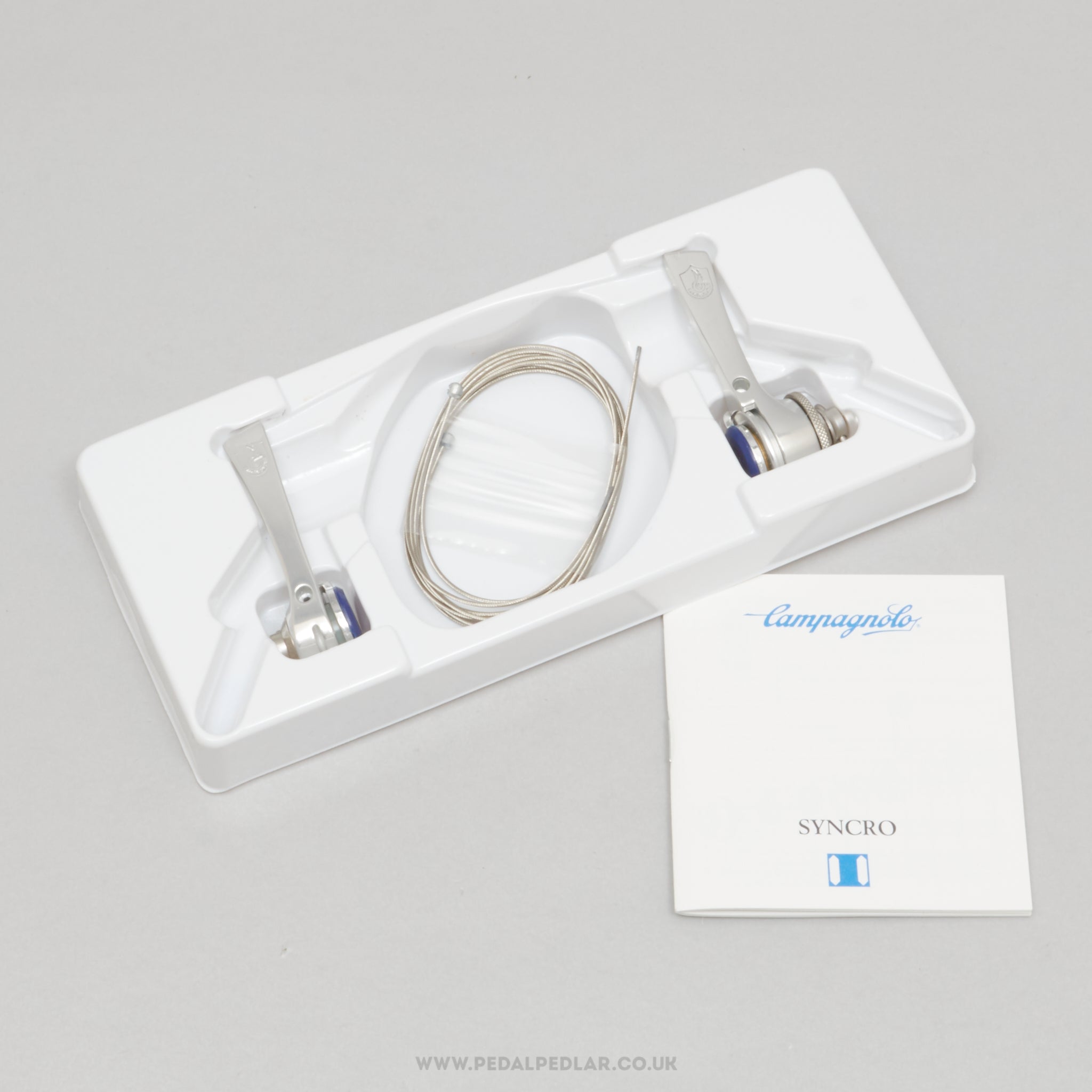 Campagnolo C-Record (0221) Syncro II 8 Speed NOS Vintage Braze-On Downtube Shifters