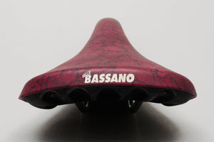 Selle Bassano Frontera NOS Classic Burgandy Saddle - Pedal Pedlar - Buy New Old Stock Bike Parts