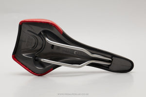 Selle San Marco No Slip Color 'Ganna' NOS Classic Black / Red Saddle - Pedal Pedlar - Buy New Old Stock Bike Parts