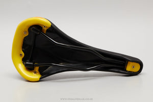 GES Soffatti Supra NOS Classic Black / Yellow Saddle - Pedal Pedlar - Buy New Old Stock Bike Parts