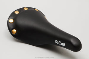 Velo Soffatti Riveted NOS Classic Black Saddle - Pedal Pedlar - Buy New Old Stock Bike Parts