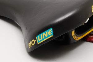 Selle Italia Bio-Line NOS Classic Black Saddle - Pedal Pedlar - Buy New Old Stock Bike Parts