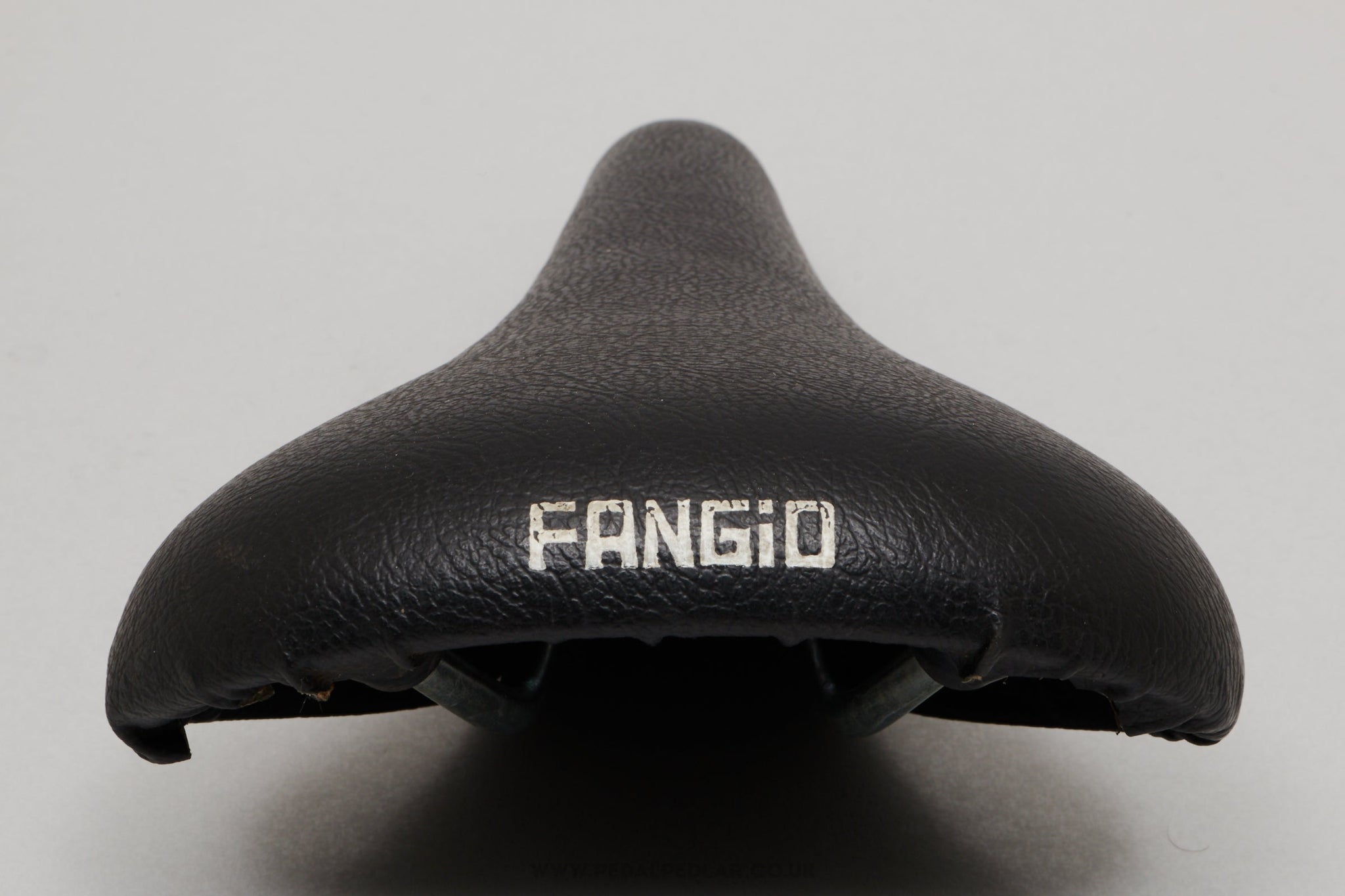 Arius Fangio Branded NOS Vintage Black Saddle - Pedal Pedlar - Buy New Old Stock Bike Parts