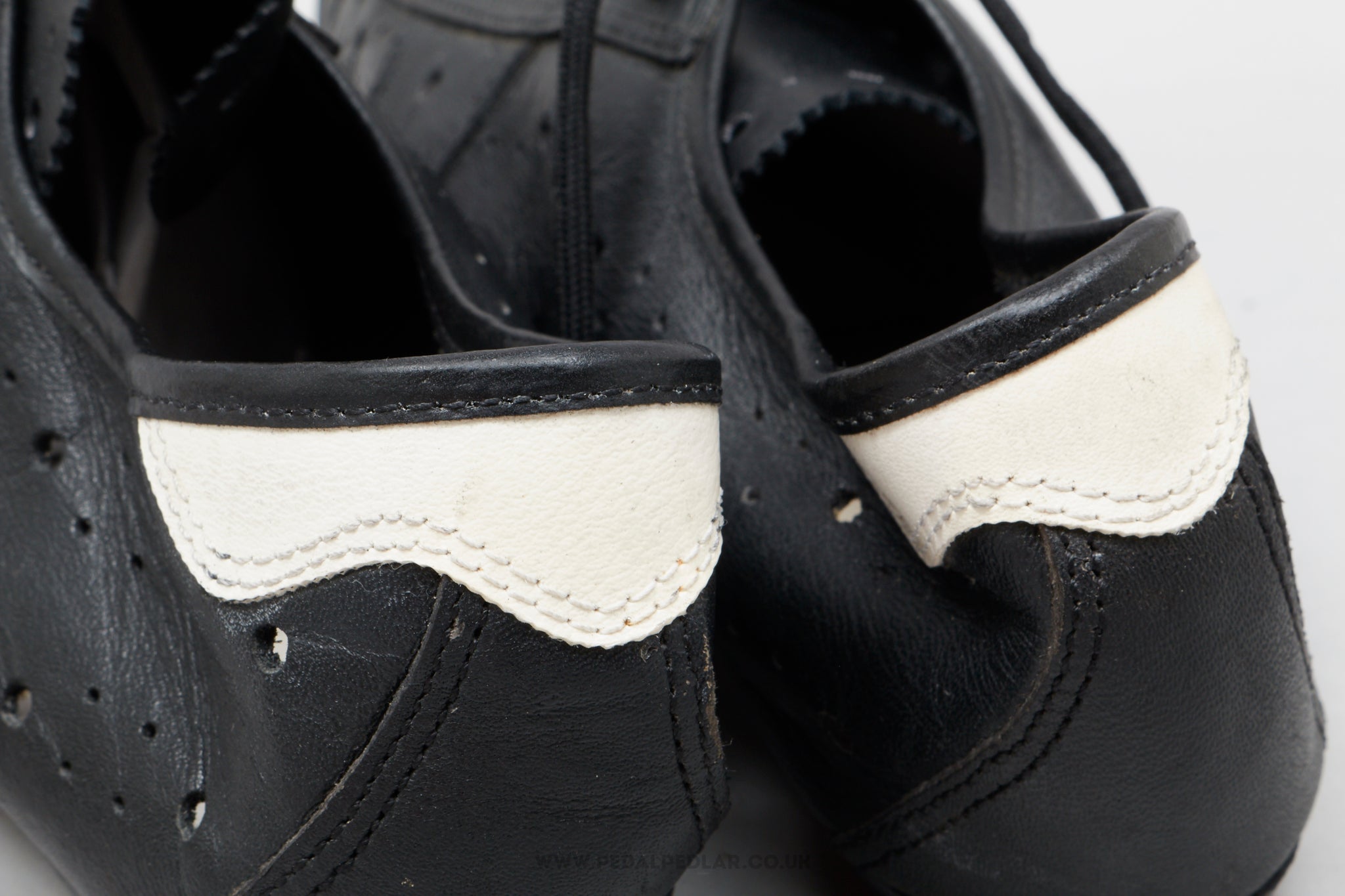 Vintage Italian NOS Size EU 42 Leather Road Cycling Shoes - Pedal Pedlar - Buy New Old Stock Clothing