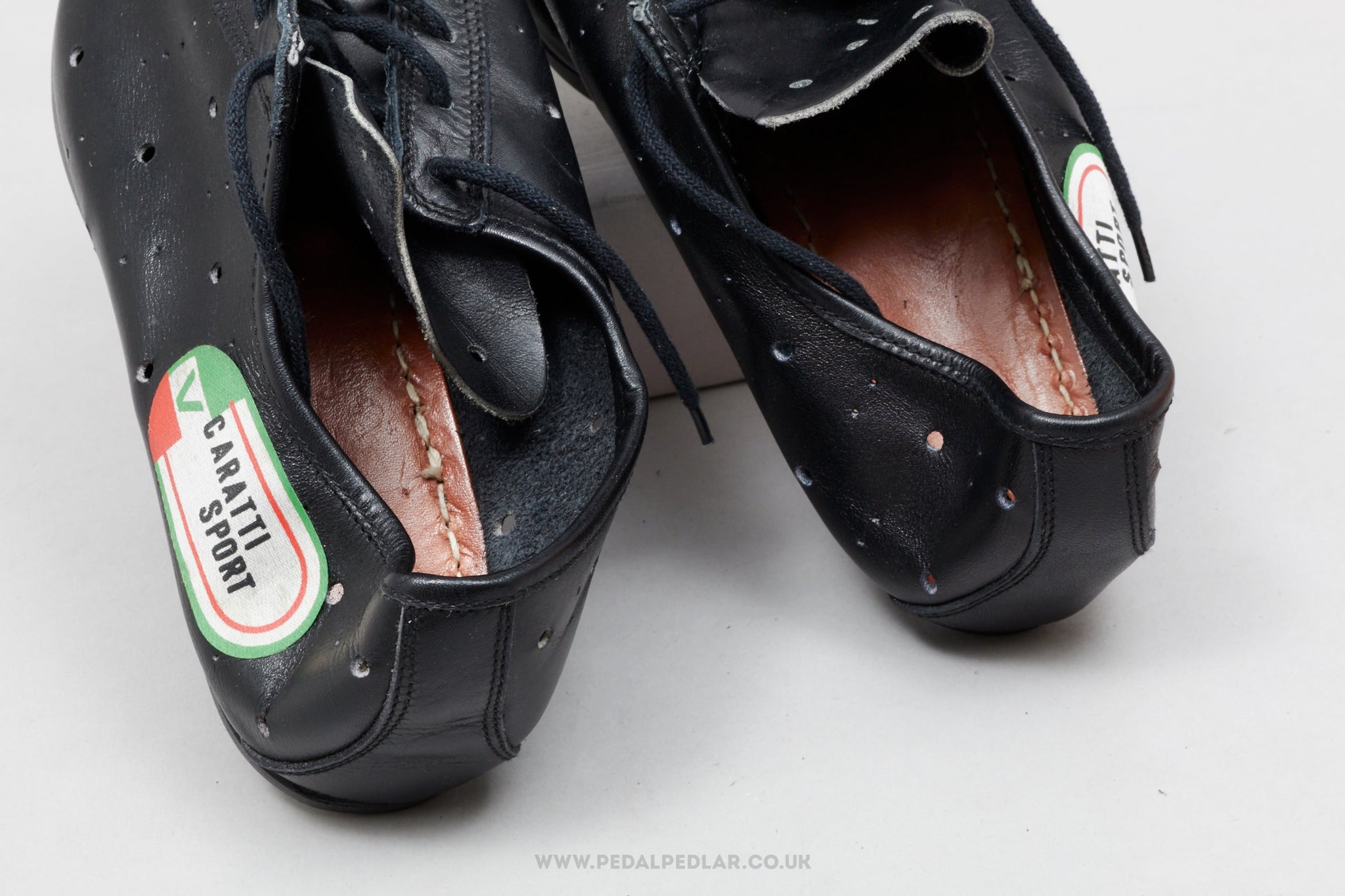 Caratti Sport Pro NOS/NIB Vintage Size EU 40.5 Leather Road Cycling Shoes - Pedal Pedlar - Buy New Old Stock Clothing