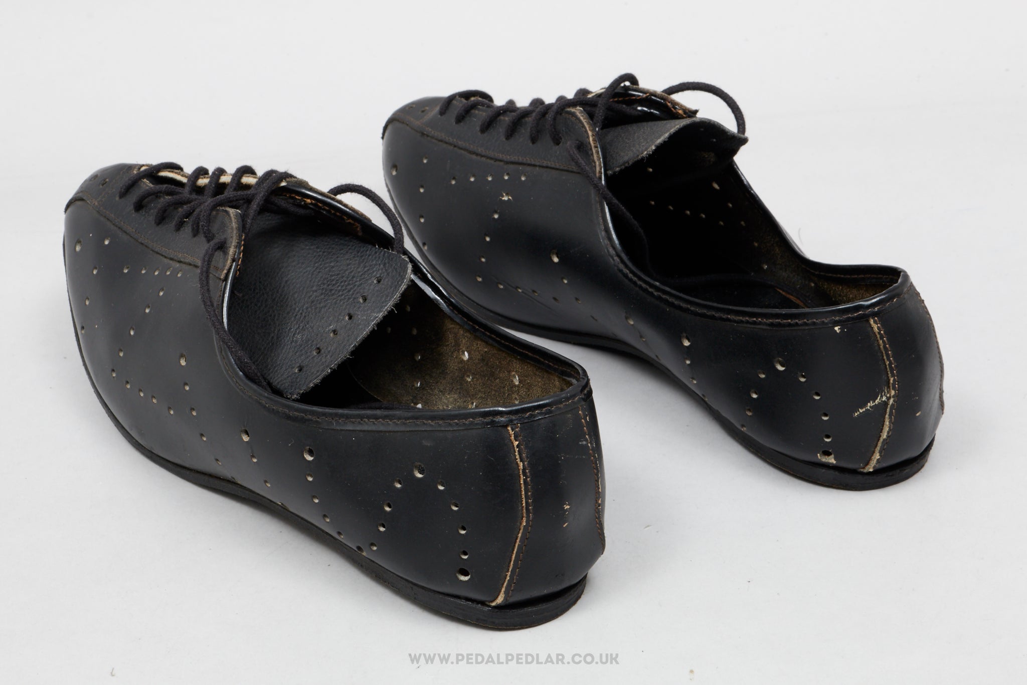 Vintage NOS/NIB Size EU 40 Leather Road Cycling Shoes - Pedal Pedlar - Buy New Old Stock Clothing