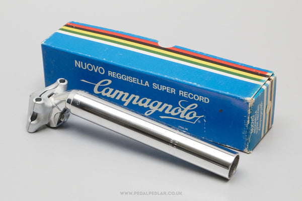 Campagnolo Nuovo Super Record (4051/1) Long Non-Fluted Last Gen NOS/NIB Vintage 26.6 mm Seatpost - Pedal Pedlar - Buy New Old Stock Bike Parts