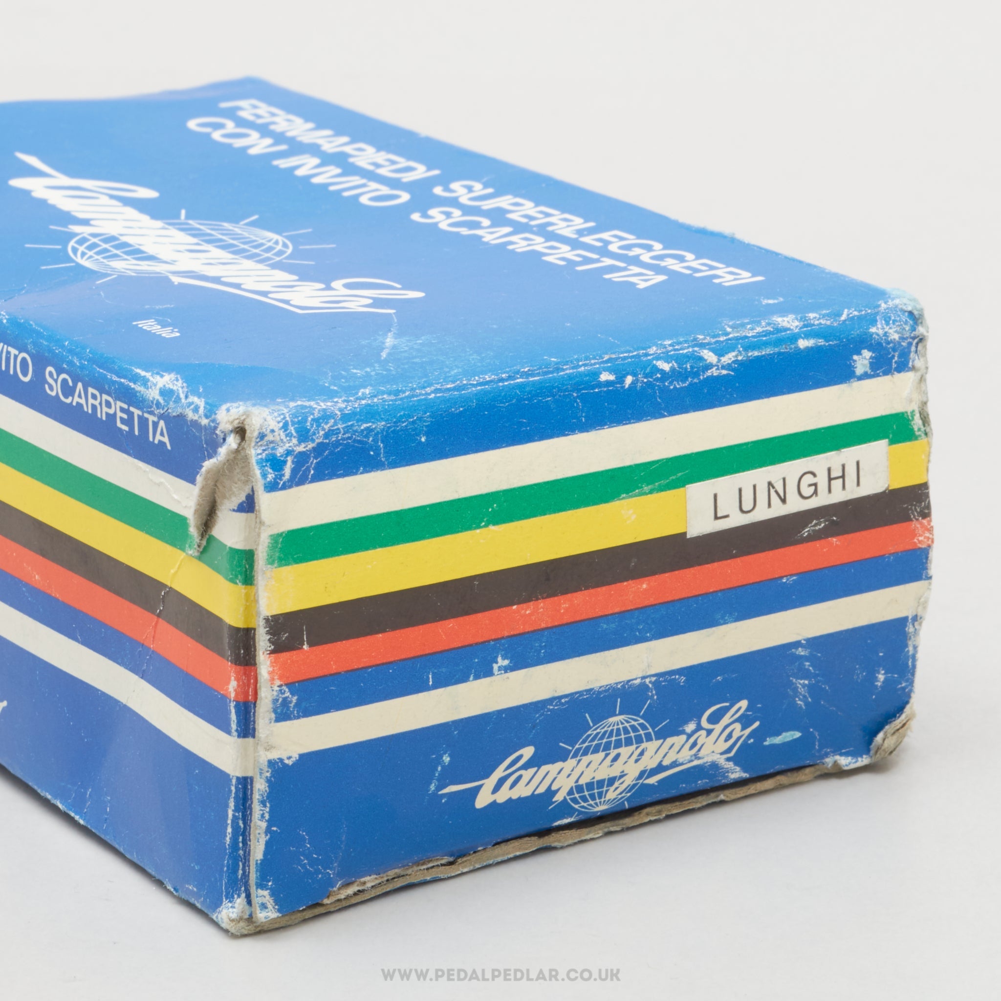 Campagnolo Super Record (0990/6) Superleggeri NOS/NIB Size L Vintage Aluminium Toe Clips - Pedal Pedlar - Buy New Old Stock Bike Parts